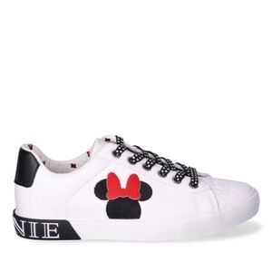 Disney Mini Mouse Tennis Shoes NEW Women’s Size 11 Sneakers White Vegan Leather